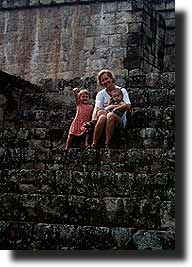 Copan Ruins with the family