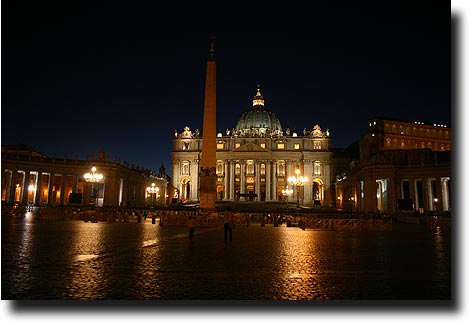St. Peter's at night