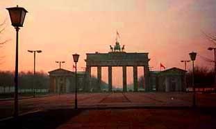 The Berlin Wall and Brandenburg Gate