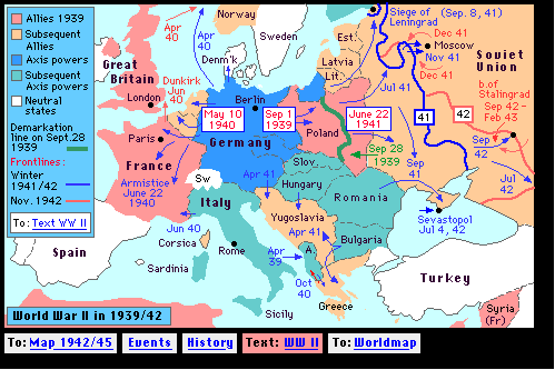 World War 2 (Europe, 1939-42)