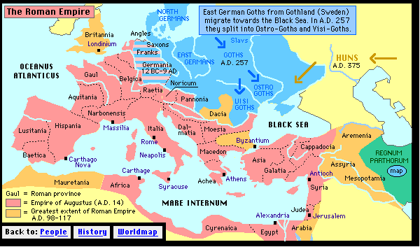 Blank Outline Map Ancient Roman Empire