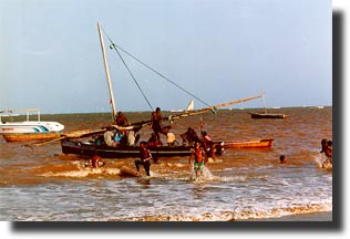 Fishing boat in Malindi