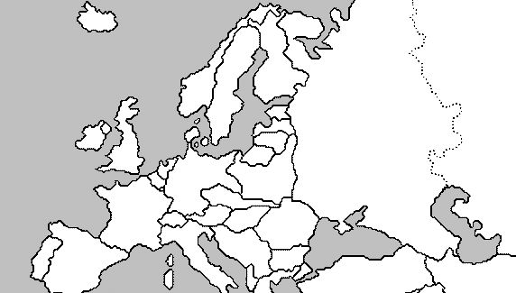Blank Map Of Europe 1939